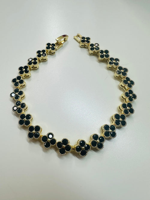 Flower zirconia crystal bracelets