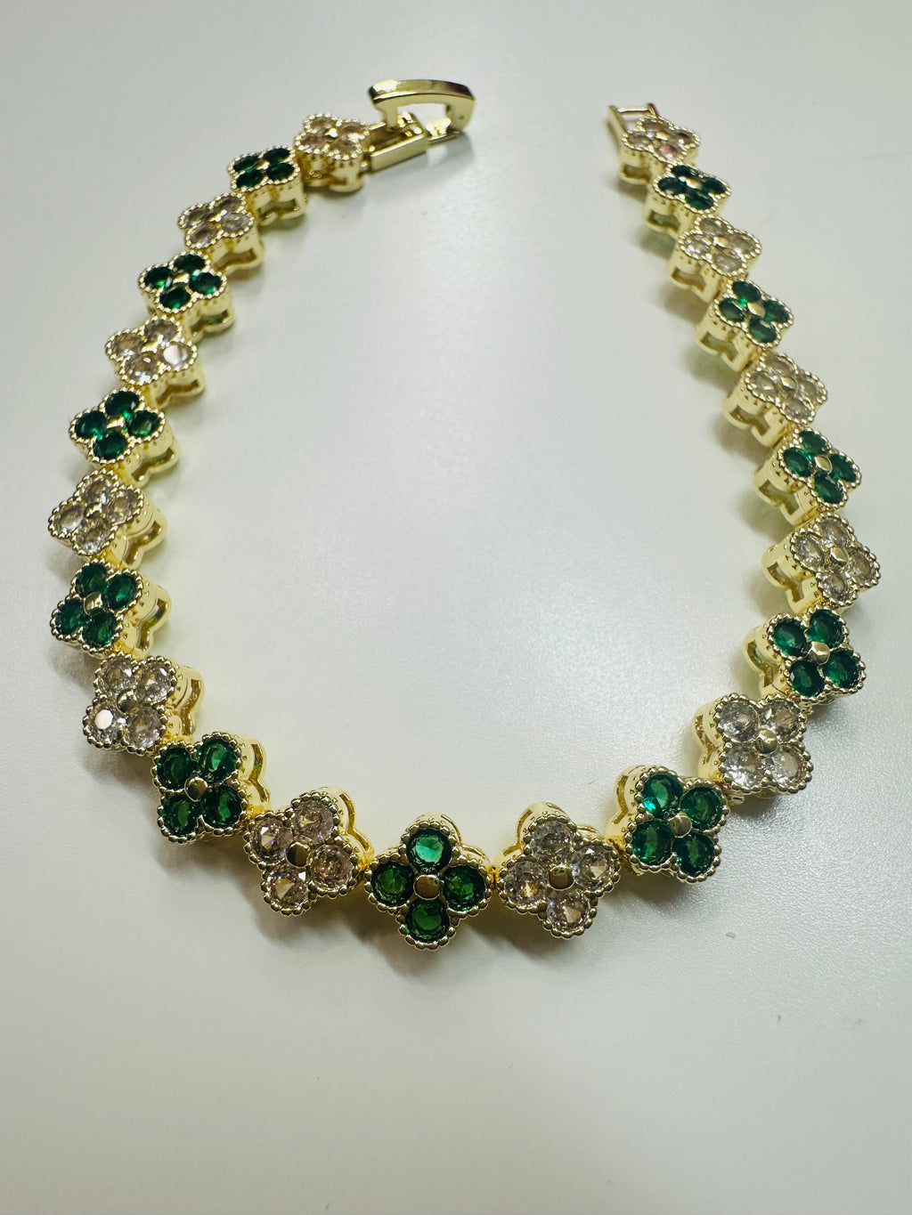 Flower zirconia crystal bracelets
