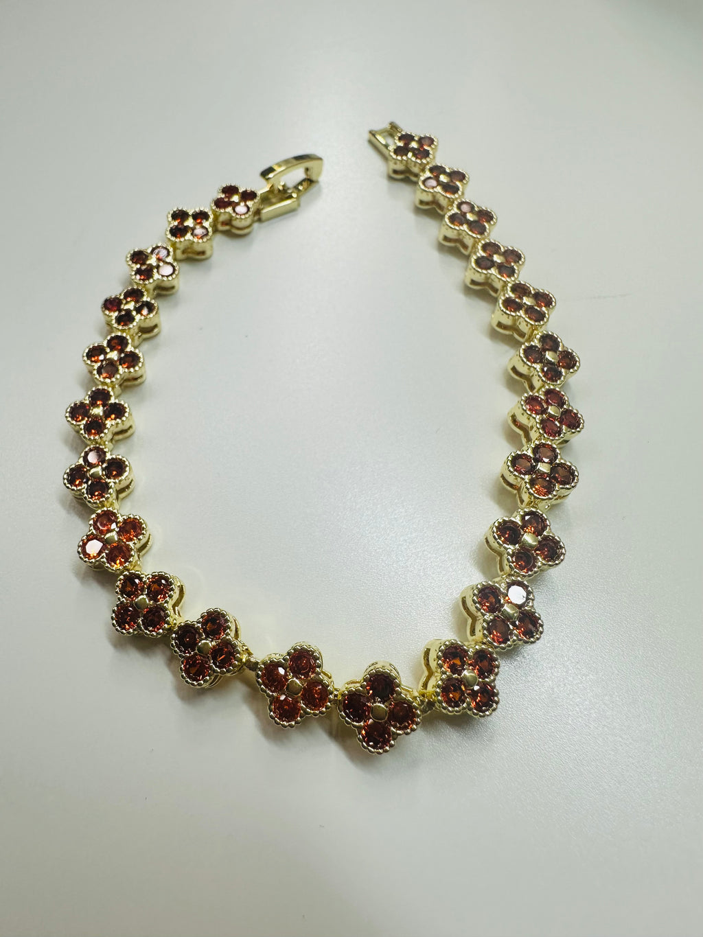 Flower zirconia crystal bracelets