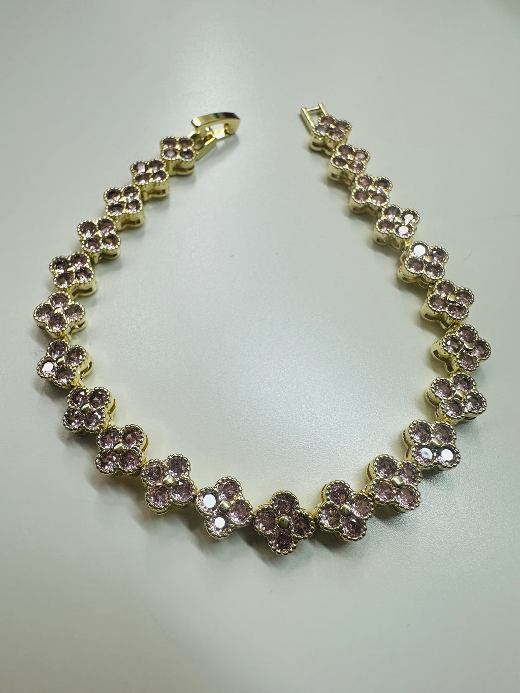 Flower zirconia crystal bracelets